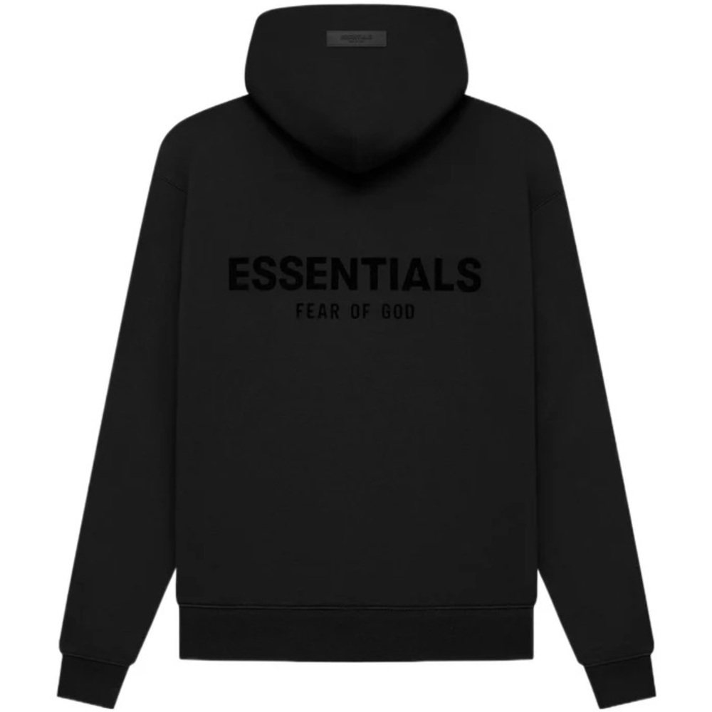 ESSENTIALS Black Hoodie